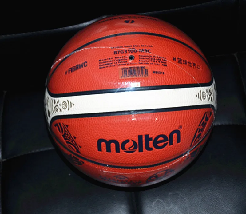 Molten BG3100 #7 PU Leather Men's Basketball Sport Training Ball with bag&Pin 