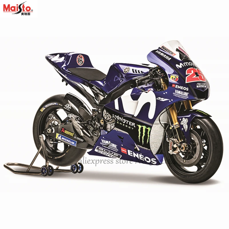 Гоночная команда завода Yamaha Maisto 1:18 2018 № 25 оригинальная Авторизованная модель