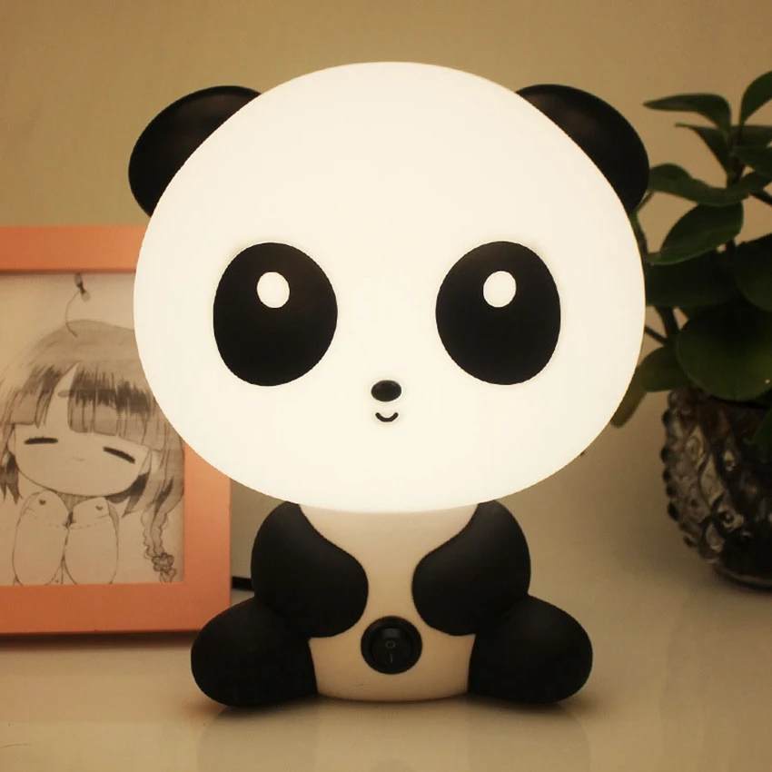 

Cute Panda Cartoon Night Light DC Table Desk Lamp for Children Baby Gift Present Bedroom Bedside Indoor Decoration