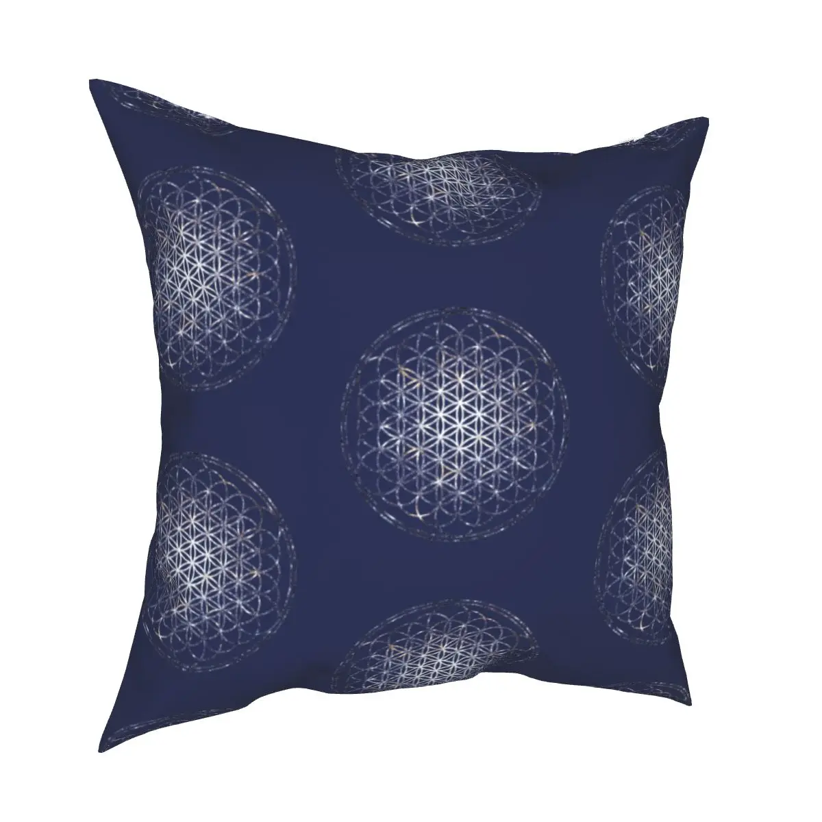 

Flower Of Life Sacred Geometry Star Cluster Pillowcase Cushion Cover Decorations Mandala Throw Pillow Case Cover Sofa 45*45cm