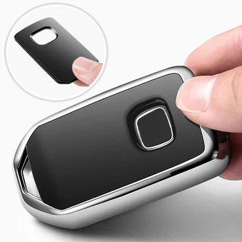 Borsa di copertura della cassa chiave dell'automobile del TPU del cromo di alta qualità adatta per Honda tutti i modelli chiave Shell Protector portachiavi accessori Auto - Borsa di copertura della cassa chiave dell automobile del TPU del cromo di alta qualit