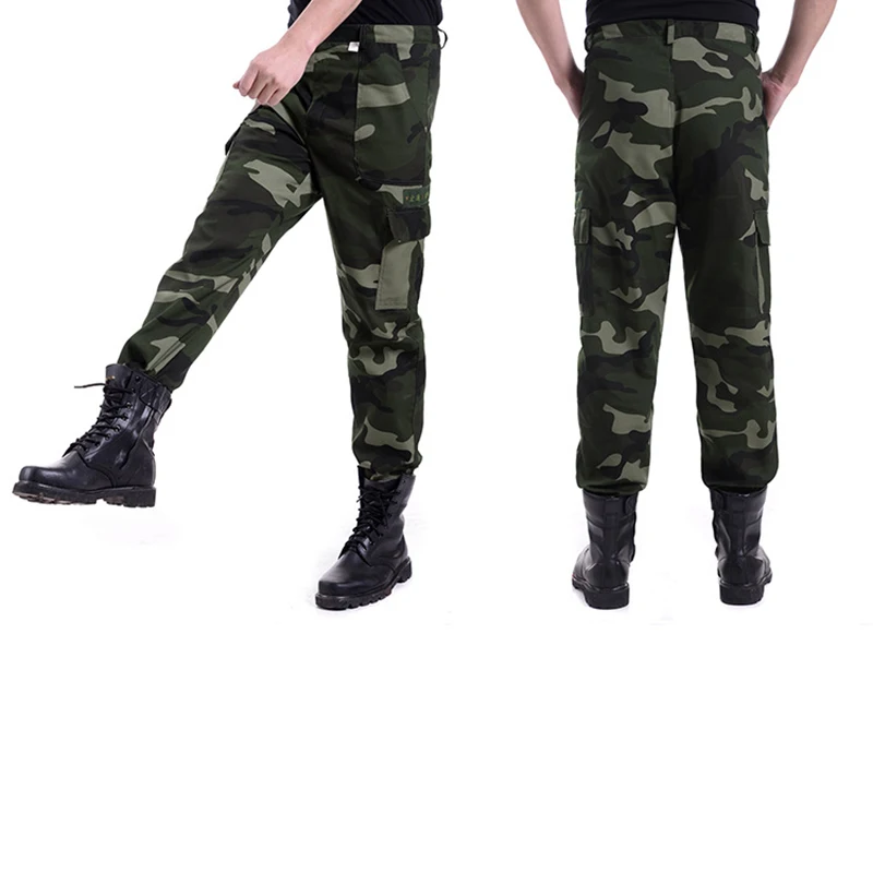 Новые модные мужские походные Мужские штаны Тактические Брюки военные повседневные бегущие брюки с несколькими карманами камуфляжная армейская стильная мешковатая одежда