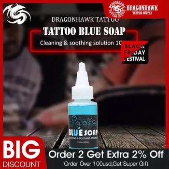 

Bottle Blue Soap Cleaning Water Skin Wash Stencil Tattoo After Care Supplies Accessories Make Up sterilize