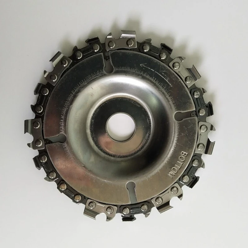 

1 Pcs Disc Wood Carving Woodworking Chain Grinder Chain Saws Disc Chain Plate Tool for 100MM Angle Grinding 4 inch