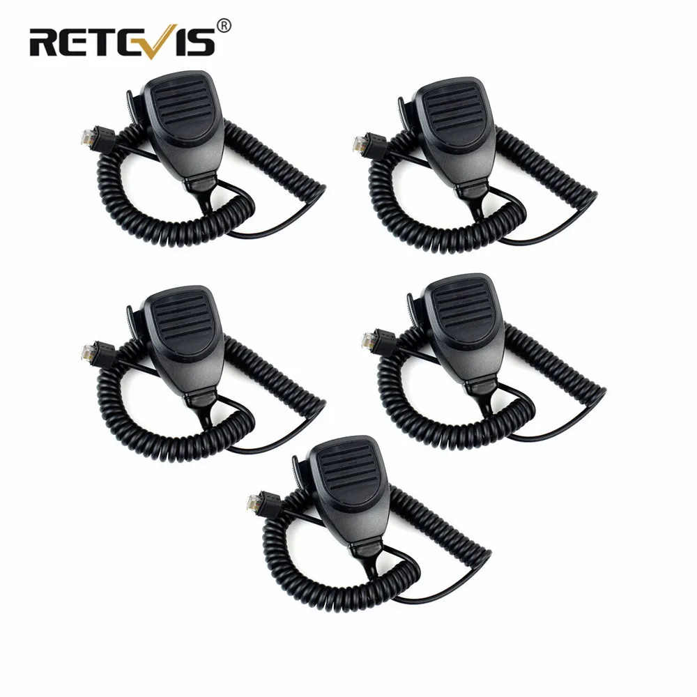 Retevis 5 шт. MK001 8Pin иди и болтай Walkie Talkie “иди микрофон для Kenwood TK 868G 730 760 768 830 мобильное