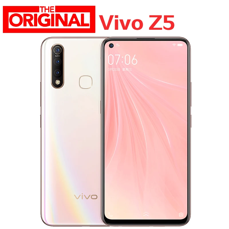 Мобильный телефон Vivo Z5 4G LTE Snapdragon712 Android 9 0 6 38 &quot2340x1080 6G RAM 256G ROM Face ID fingerprnit