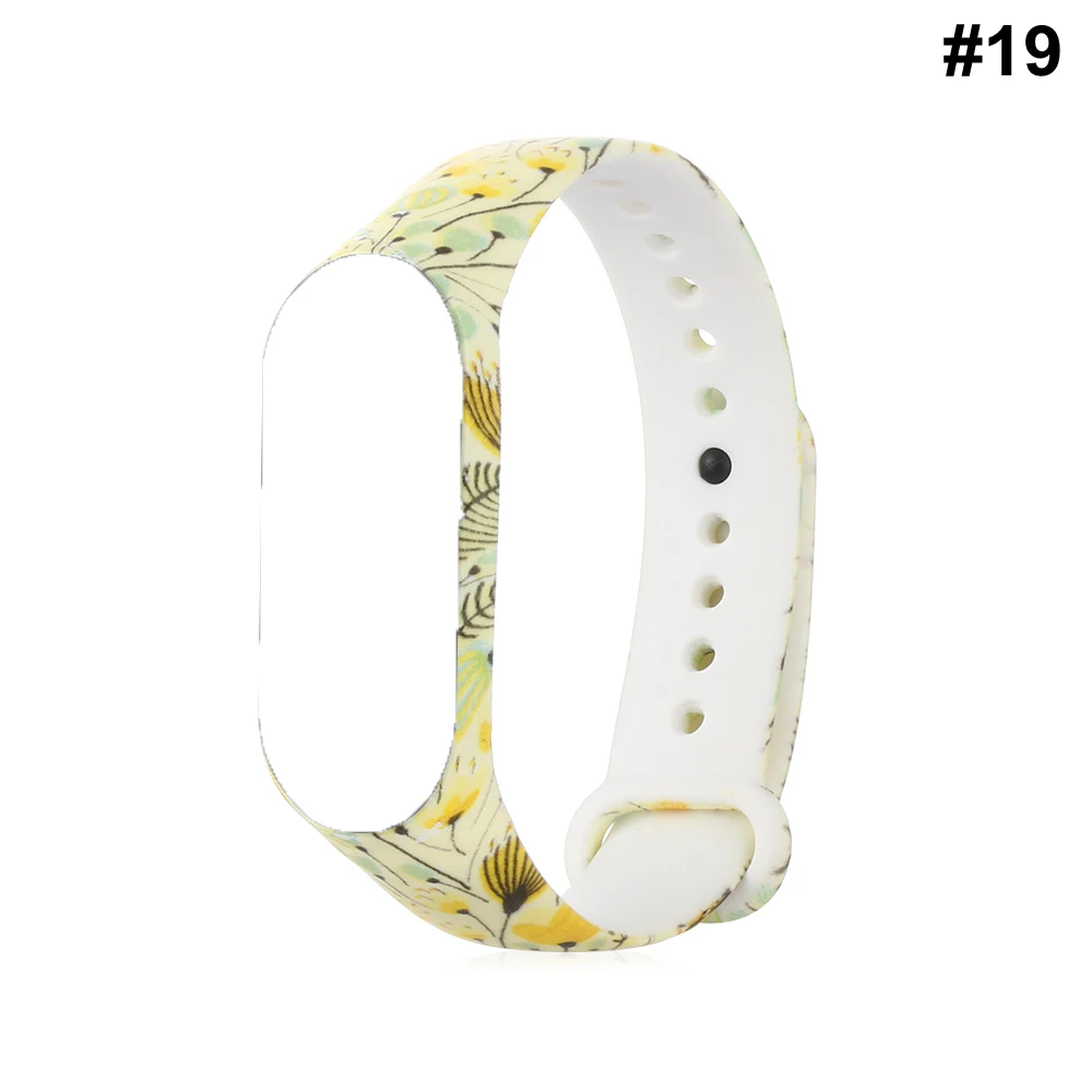 1 шт., новые спортивные браслеты, цветные камуфляжные силиконовые часы, браслеты, браслет, ремешок для Xiaomi Mi, 4, 3, высокое качество - Цвет: 19