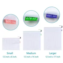 Новые 3 размера многоразовые сетчатые сумки для покупок моющиеся экологически чистые сумки для покупок для продуктов, фруктов, овощей, игрушек, упаковка для хранения мелочей