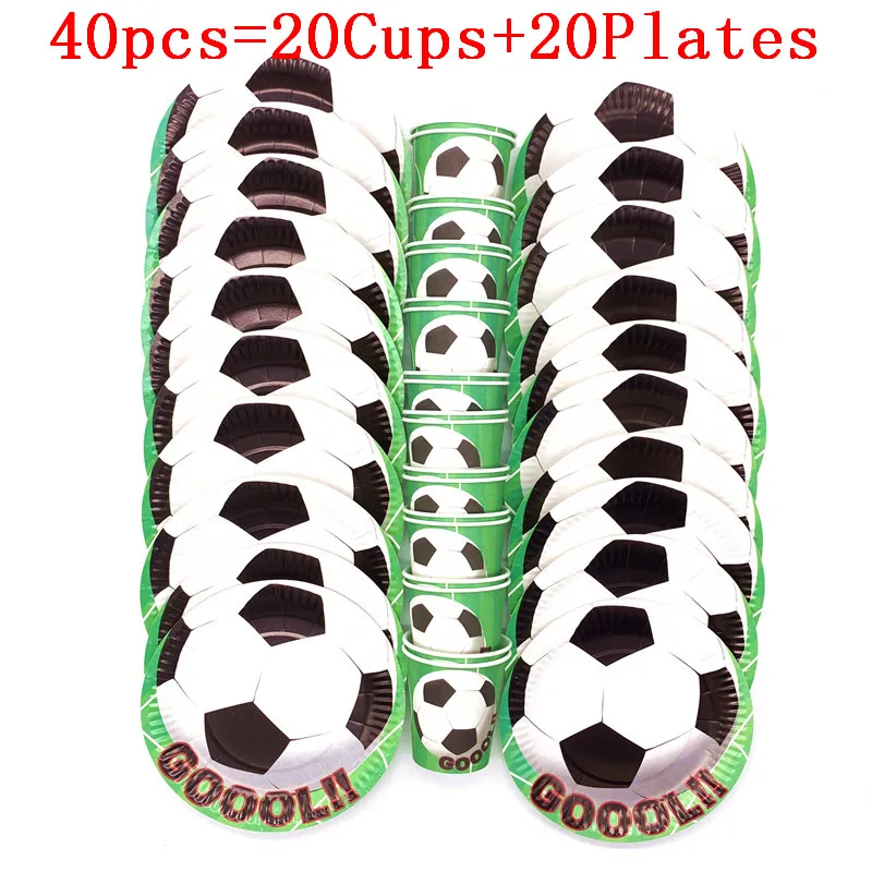 Football Soccer Theme Party Baby Shower Birthday Decoration Kids Set For Supplies | Дом и сад