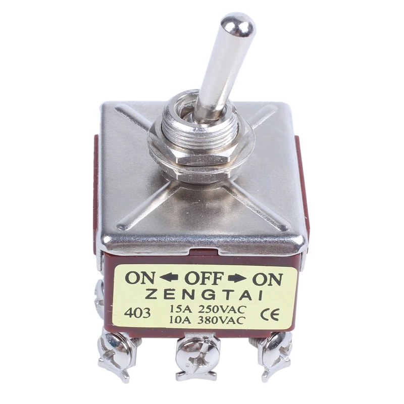 10A/380VAC 15A/250VAC 3 положения 4PDT ВКЛ./ВЫКЛ./вкл. 12 Pin тумблер
