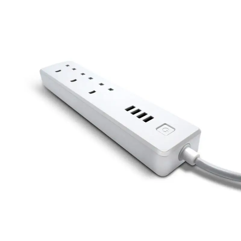 Smart Power Strip Wifi Surge Protector with Alexa 3 AC Outlets and 4 USB Ports Compatible with Alexa
