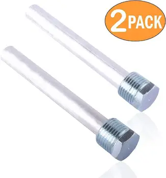 

2Pcs 4.5Inch Mini Anode Magnesium Rod Stainless Steel Cap 1/2NPT American Thread Diameter 0.5 inch