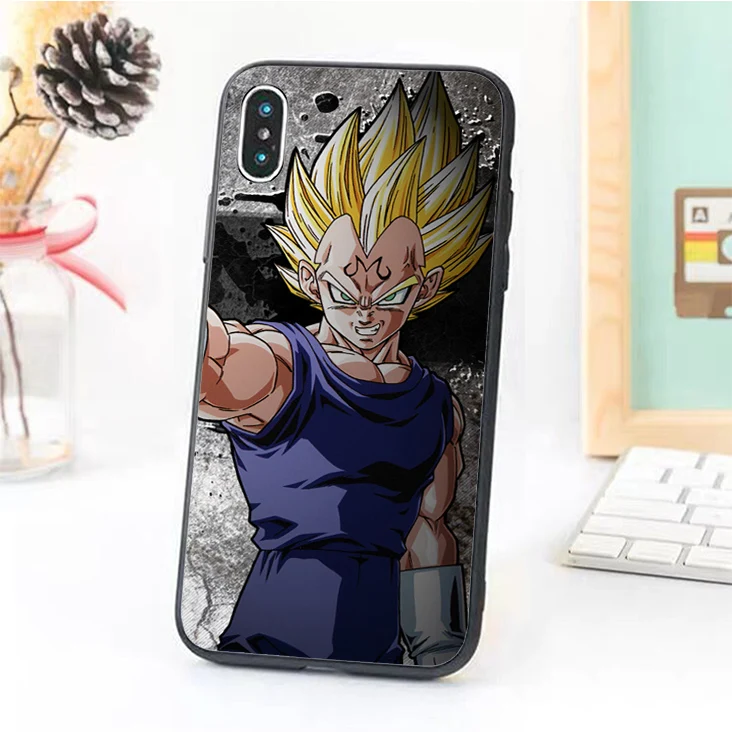 

Bernandez TPU Skin phone case cover for iPhone 5 5s SE 6 6s 7 8 plus X XR Xs Max Dragon Ball Super Saiya Man