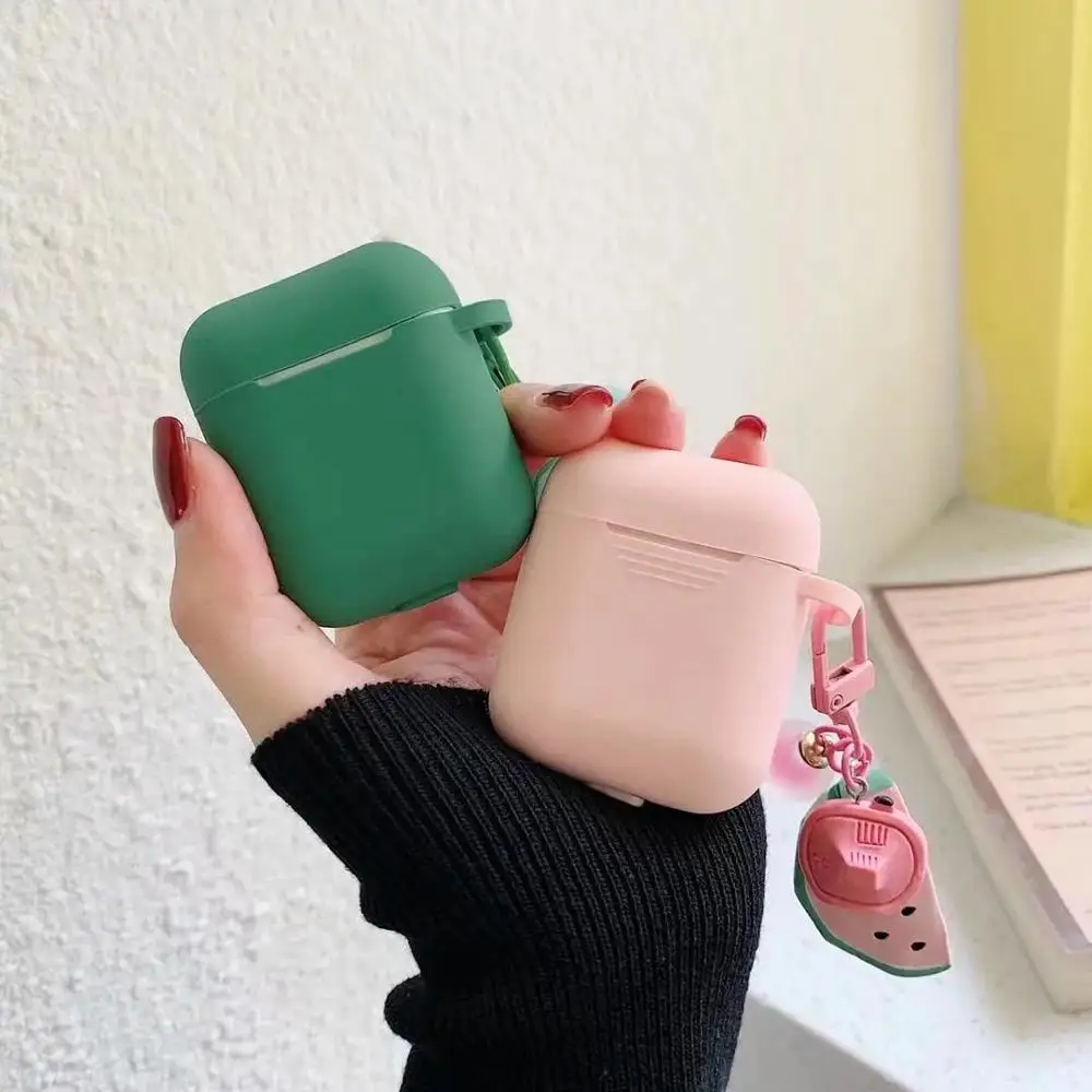 Летний чехол для украшения фруктов, чехол для гарнитура для airpods, Чехлы мягкие силиконовые чехлы, чехол для наушников Bluetooth, чехол для Air Pods