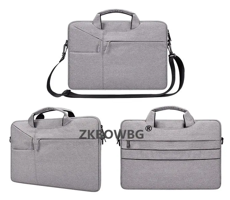 Light Gray Сумка для ноутбука 15 13 13,3 15,6 дюймов Сумка для ноутбука для E5450 Dell Xps чехол для Hp павильон G6 Envy M6 Spectre X360 - Цвет: Light Gray