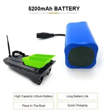Bateria de 7.4v 5200mah lipo para flytec 2011-5 1.5kg que carrega o barco de controle remoto