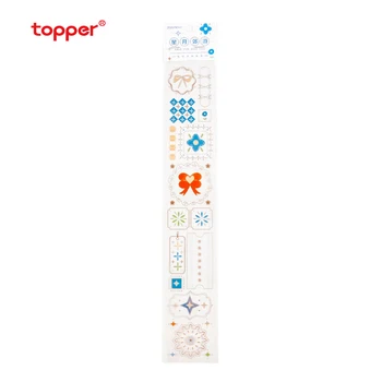 

Simplicity Cute PET Sub-packing Tape Coastal Flowing Firefly Basic Handbook Decoration Sticker 6 Types Student Office Supplies