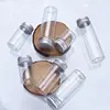 1pc 10/15/20/25/30/35/40/50/60/80/100ml Glass Bottle Vials Jars with Screw Cap DIY Wedding Home Decor Storage Spice Bottles Jars 4