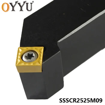 

OYYU SSSCR SSSCR2525 SSSCR2525M09 External Turning Tool Holder 25mm Carbide Inserts SCMT09T304 CNC Machine Lathe Tool Holder