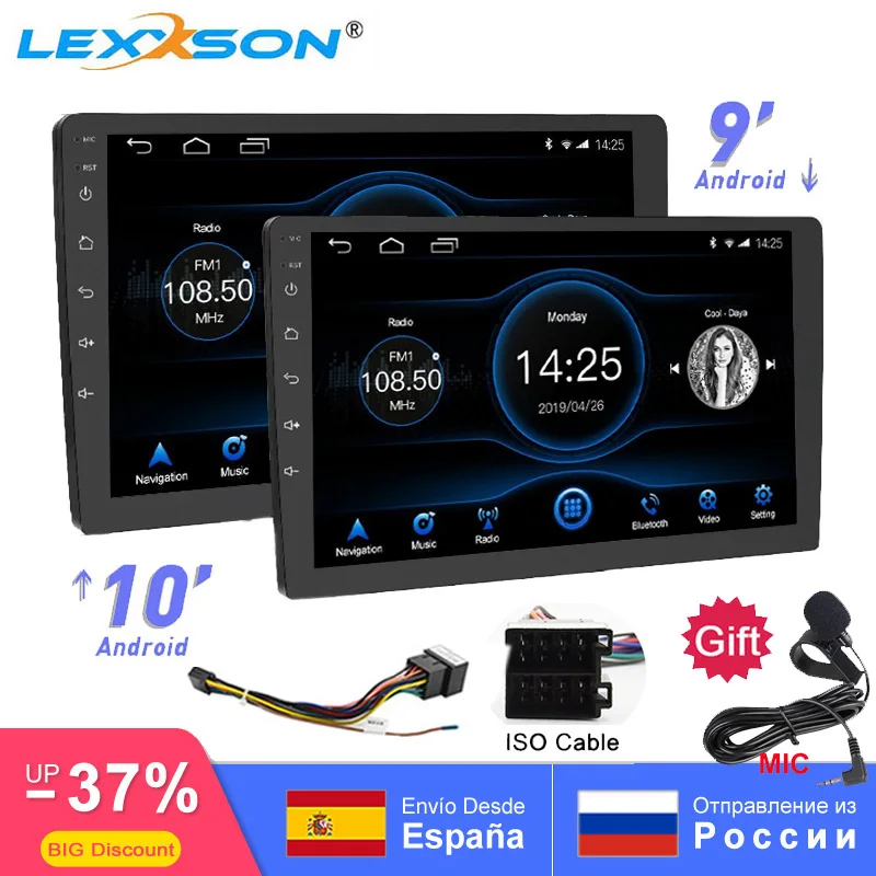 

universal 10 inch / 9 inch 2din Android 8.1 Car Radio 1080P touch GPS Navigation Bluetooth wifi SWC RDS FM AM Mirror Link OBD 2