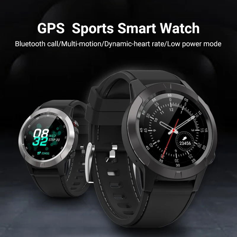 Умные часы gps часы Bluetooth Вызов Смарт-часы Шагомер сердечного ритма трекер активности компас спортивные мужские часы для IOS Android