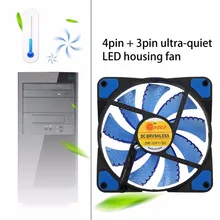 New Cooler Computer Fan 120mm LED Ultra Silent Computer PC Case Fan 15 LEDs 12V Around 1200RPM 3 Pin Easy Installed Fan New Cooler Computer Fan 120mm LED Ultra Silent Computer PC Case Fan 15 LEDs 12V Around 1200RPM 3 Pin Easy Installed Fan