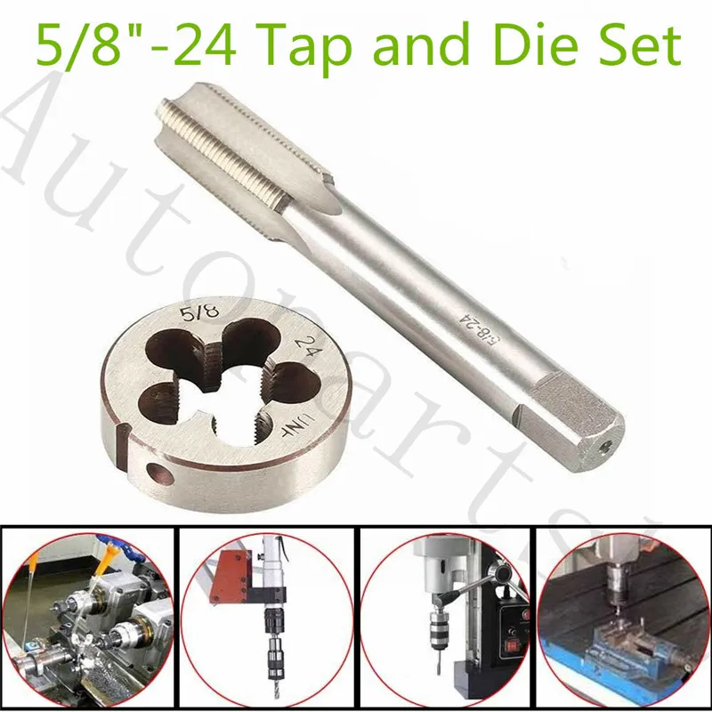 1/2 &quot 28 (1/2&quot x 28) или 5/8 24 (5/8x24) UNF HSS резьбовой кран и штампованный набор новый