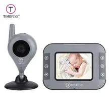 Timeflys vídeo monitor do bebê c240b 2.4 polegada lcd vibração visão noturna infravermelha conversa em dois sentidos monitoramento de temperatura e canções de ninar