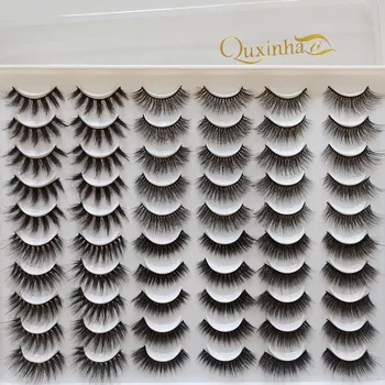 

30 pairs 3D Mink Lashes Natural False Eyelashes Dramatic Volume Fake Lashes Makeup Eyelash Extension Silk Eyelashes
