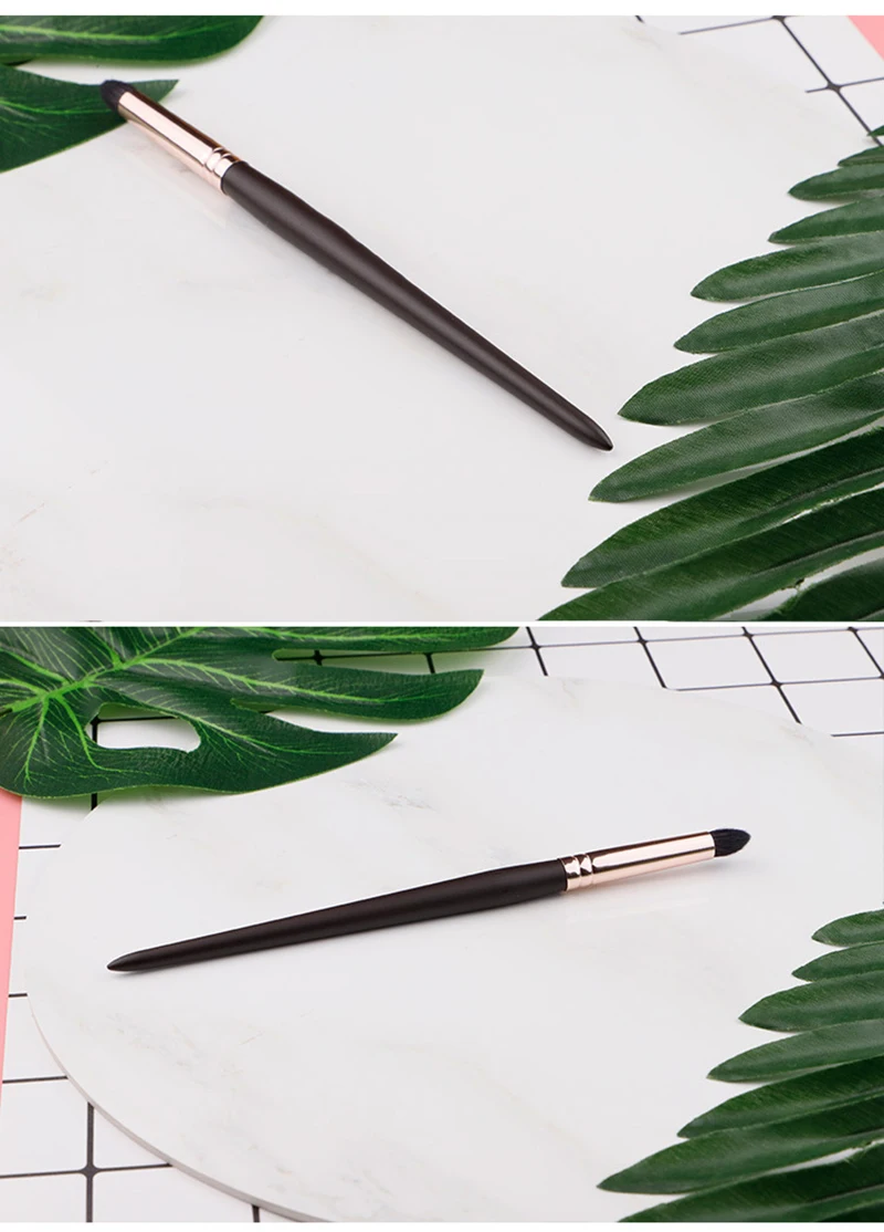 1pc Goat Hair Tapered Crease Blending Makeup Brushes Smudge Eye Shadwo Nose Highlight Mekeup Brush Cosmetic Make Up Tools