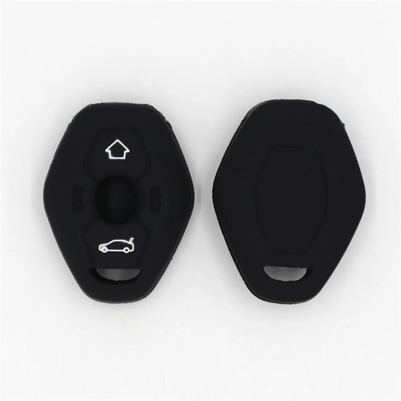 Silicone Car Key Fob Case Remote Cover Sticker For BMW X3 X5 Z3 Z4 3 5 7 Series E38 E39 E46 E83 1998-2005 Key Protection