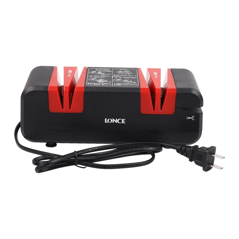 220V Automatic Quick Knife Sharpener Household Electric Cutter Stone Magic Sharpener-US Plug | Дом и сад
