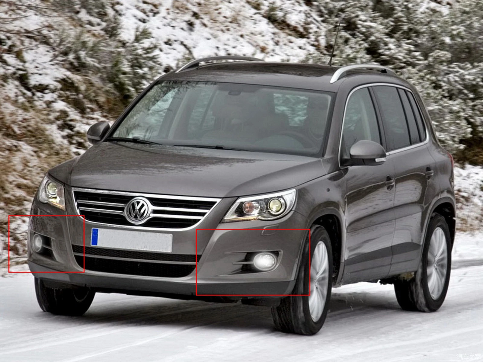 2x для VW 45 Вт SAMSUNG светодиодный противотуманный светильник, лампа Amarok CC Polo Tiguan Eos Golf MK5 GTI