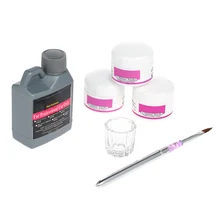 Инструменты для маникюра, Набор для творчества, профессиональная акриловая жидкость для ногтей, 3 шт, ручка для пудры, Хрустальная чашка, блюдо для маникюра, салон