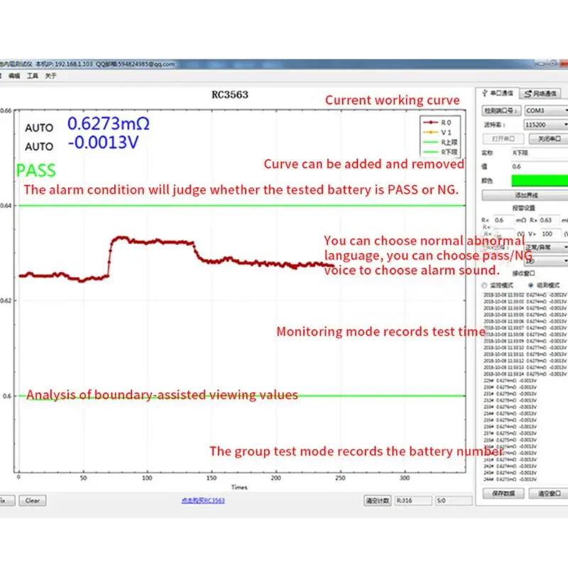 RC3563 Handheld Battery Internal Resistance Tester Analyzer for Car Vehicle Lead-acid Battery dry cell