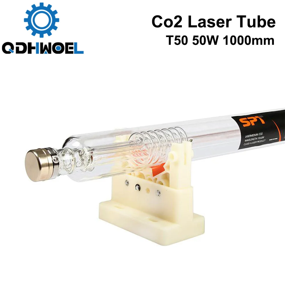 QDHWOEL T50 Co2 лазерная трубка мощность 50 Вт Длина 1000 мм диаметр. для лазерной лампы