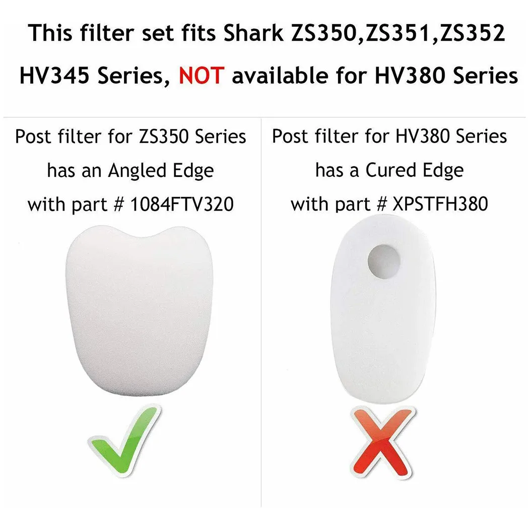 4x Foam Felt Filters Set For Shark 