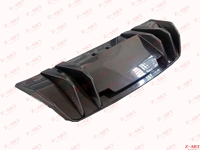 Z-ART carbon fiber rear diffuser for Audi R8 20016- carbon fiber rear low spoiler for Audi R8 V8 V10 carbon fiber rear chin