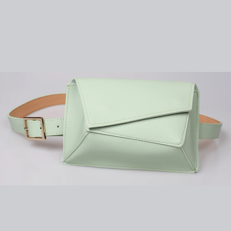 Женская поясная сумка с узором «крокодиловая кожа», поясная сумка, мини-сумка, одноцветная монетница, модная Женская поясная сумка, сумка для живота, Mujer - Цвет: Green Waist bags