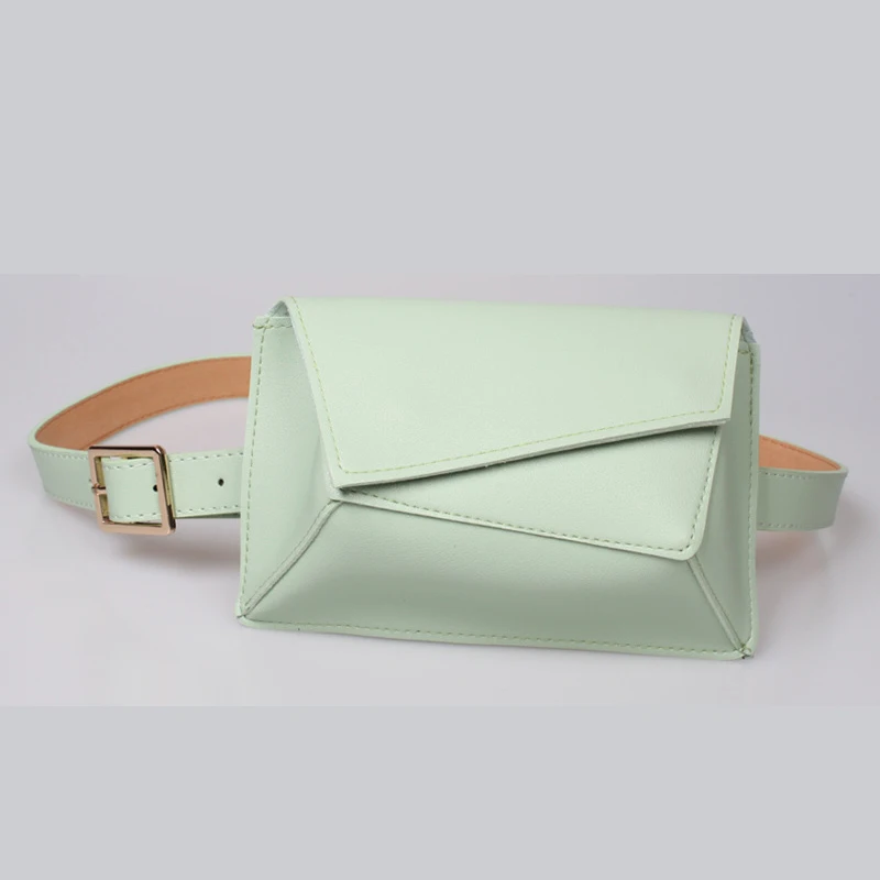Green Waist bags Женская поясная сумка с узором «крокодиловая кожа», поясная сумка, мини-сумка, одноцветная монетница, модная Женская поясная сумка, сумка для живота, Mujer - Цвет: Green Waist bags