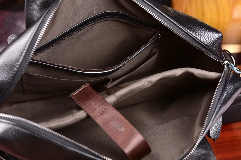 Винтажный портфель из натуральной кожи, сумка-мессенджер, мужская сумка через плечо, коричневый, черный, для работы, бизнеса, компьютера, офиса, ноутбука, мода 0053
