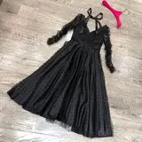 Новинка года; летнее модное однотонное платье - Цвет: black