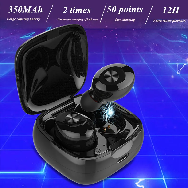 GX12 TWS 5,0 сенсорные Bluetooth наушники с отпечатком пальца спортивные HD стерео беспроводные наушники с шумоподавлением гарнитура для iphone 11