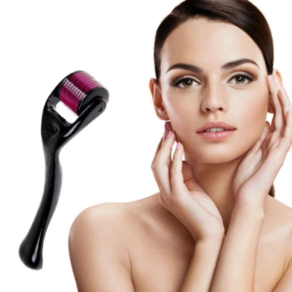 Micro aguja 540 rodillo Derma rodillo de 0,25mm de Microneedle rodillo Facial de Micro aguja belleza cosmética herramienta tratamiento