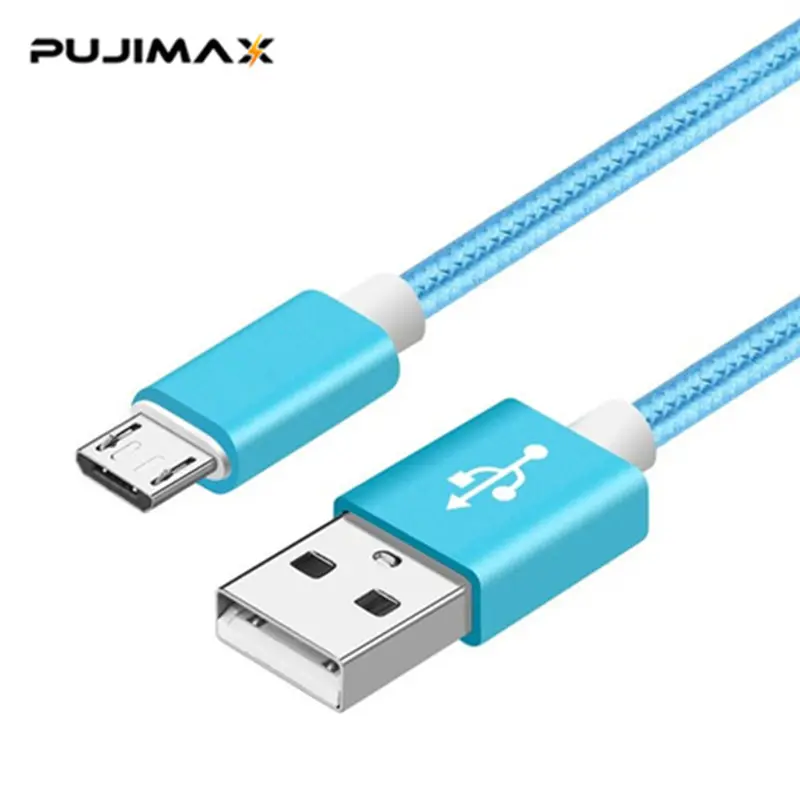 PUJIMAX кабель Micro USB Быстрая зарядка для Xiaomi Redmi Note 5 Pro Android кабель для передачи данных для мобильного телефона для samsung S7 микро зарядное устройство - Цвет: Blue