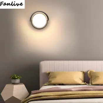 

10pcs AC 85-265V 12W LED Wall Light With IP65 Waterproof Round Sconce Lamp For Hotel Bar Corridor