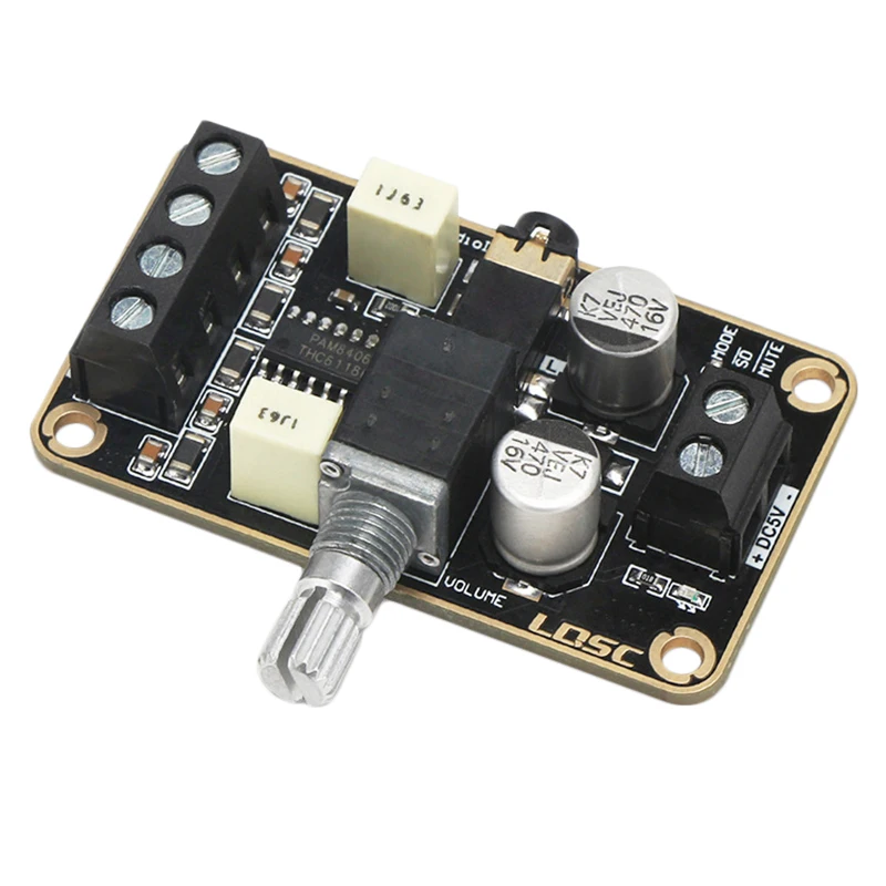 Audio Amplifier Board Pam8406 Digital Power 5W+5W Immersion Gold Stereo Amp 2.0 Dual Channel Mini Class D Dc5V | Электроника