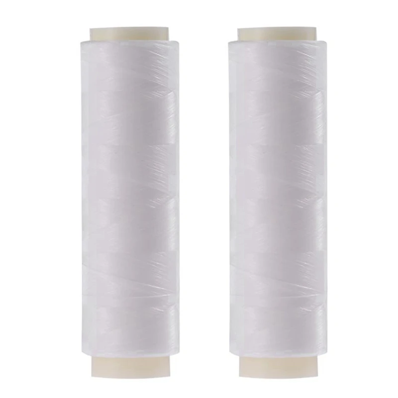 2 Roll Clear Nylon Fishing Wire Non Stretch Beading Cord Invisible 0.3mm-0.5mm