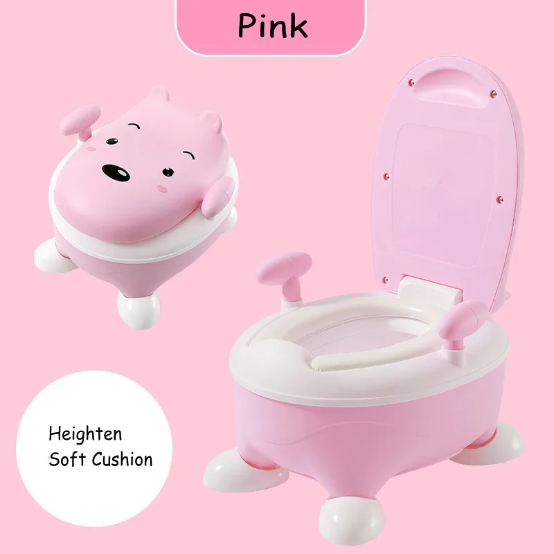 Pink Heighten Soft Карамельный цвет, детское сиденье для унитаза, модное большое Детское сиденье для унитаза, учебный горшок, писсуары, стиль ящика, легко чистить - Цвет: Pink Heighten Soft