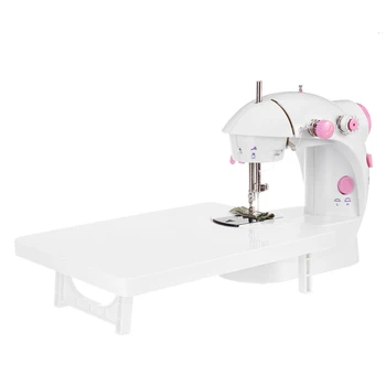 

Mini Sewing Machine for Beginners 2 Speed Embroidery Stitching Household Electric Sewing Machine Foot Pedal Operation with Table